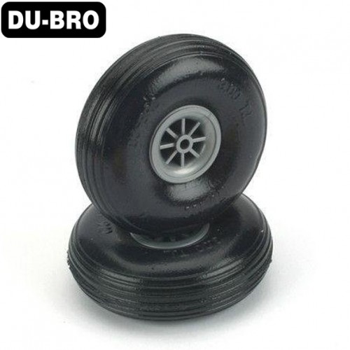 DUBRO 3 1/2" Low Bounce Treaded Wheels